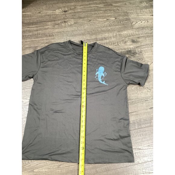 Shein Inspirational Text Logo XS Grey T-Shirt With Whale & Verse Graphic NEW - Picture 7 of 8